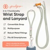 image:imagePulpo 2 in 1 Anti Theft Phone Lanyard and Wrist Strap for iPhone and Android Adjustable Cell Phone Leash and Universal Tether Hands Free Strap for Travel Running and Everyday Use BlackSage