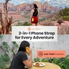 image:imagePulpo 2 in 1 Anti Theft Phone Lanyard and Wrist Strap for iPhone and Android Adjustable Cell Phone Leash and Universal Tether Hands Free Strap for Travel Running and Everyday Use BlackLavender  Blue