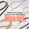 image:imagePulpo 2 in 1 Anti Theft Phone Lanyard and Wrist Strap for iPhone and Android Adjustable Cell Phone Leash and Universal Tether Hands Free Strap for Travel Running and Everyday Use BlackGreen  Orange