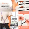 image:imagePulpo 2 in 1 Anti Theft Phone Lanyard and Wrist Strap for iPhone and Android Adjustable Cell Phone Leash and Universal Tether Hands Free Strap for Travel Running and Everyday Use BlackLavender  Blue