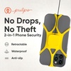 image:imagePulpo Anti Theft Phone Leash with Retractable Dyneema Tether Secure Phone Leash and Strap for Skiing Kayak Travel and Festivals Fits Smartphones up to 68 Inches Ash LavenderLightning Yellow