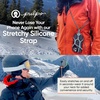 image:imagePulpo Safety Cell Phone Lanyard 2am Black  Slate Grey Bundle  Fits Smartphones Up to 68 Durable Neck Phone Holder Anti Pickpocket Silicone Phone Lanyards Anti Theft Phone Leash