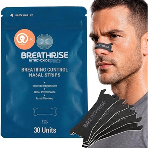 image:imagePerformance Nasal Strips for Athletes Nose Breathing Strips for Sports amp Sleep Support Airflow During Training Nose Tapes for Sleep Small Pulpo x Breathrise 30 Count