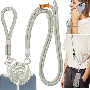 image:imagePulpo 2 in 1 Anti Theft Phone Lanyard and Wrist Strap for iPhone and Android Adjustable Cell Phone Leash and Universal Tether Hands Free Strap for Travel Running and Everyday Use BlackSage