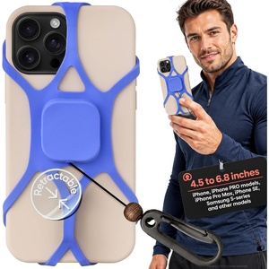 image:imagePulpo Anti Theft Phone Leash with Retractable Dyneema Tether Secure Phone Leash and Strap for Skiing Kayak Travel and Festivals Fits Smartphones up to 68 Inches Ash LavenderAsh Lavender