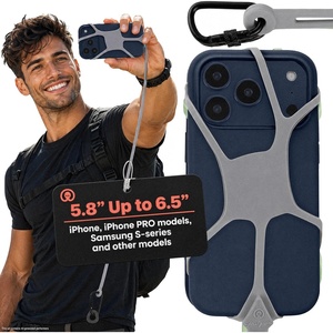 image:imagePulpo Safety Cell Phone Lanyard Phone Wrist Strap Lavender 61 to 69Stealth Grey