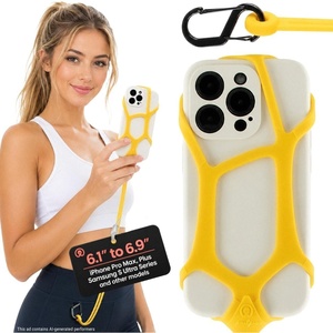 image:imagePulpo Safety Cell Phone Lanyard Phone Wrist Strap Lavender 61 to 69Yellow